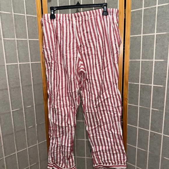 Women’s Striped Red and White Pajama Set - Picture 8 of 8